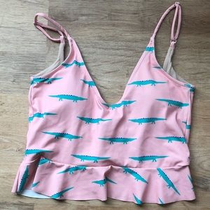 Kortni Jeane Crocodiles Scoopback Top